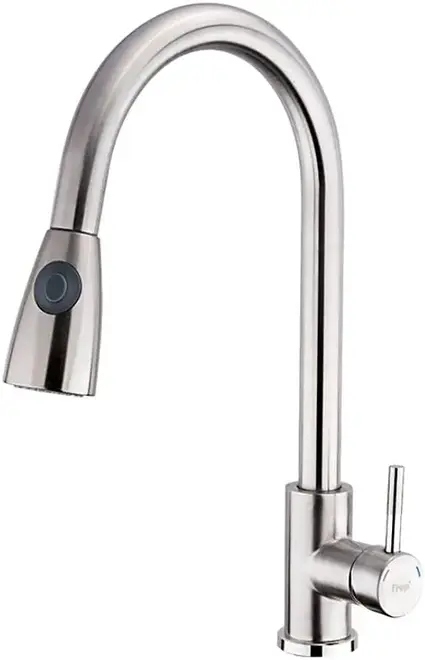 Frap F60899 смеситель для кухни с выдвижной лейкой сатин (F60899-1)
