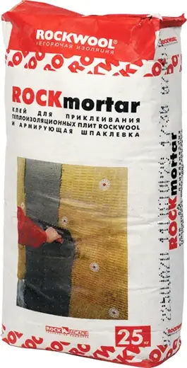 Rockwool Rockmortar клей для приклеивания теплоизоляционных плит (25 кг)