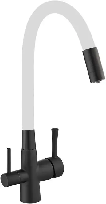 Savol S-L1806H смеситель для кухни со встроенным фильтром белый/черный (S-L1806H-02)