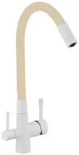 Savol S-L1806W смеситель для кухни со встроенным фильтром песочный/белый (S-L1806W-12)
