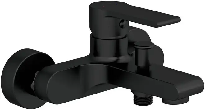 Cersanit Brasko Black смеситель для ванны черный (A63108)