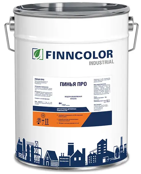 Finncolor Industrial Пинья Про краска водоразбавляемая (18 л) база С