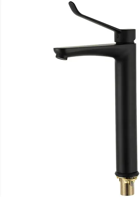 Gappo G1021 смеситель для раковины локтевой черный (G1021-26)