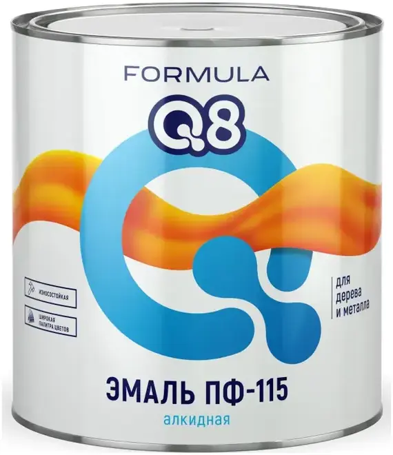 Formula Q8 ПФ-115 эмаль алкидная (1.8 кг) коричневая