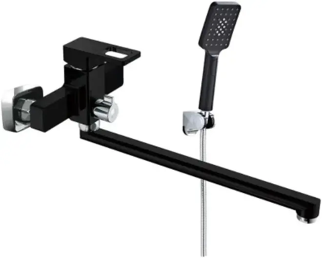 Vieir V353541 смеситель для ванны черный излив 323 мм (V353541)