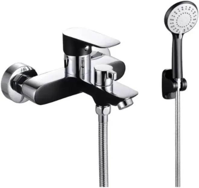 Vieir V263531 смеситель для душа хром/черный излив 182 мм (V263531-C)
