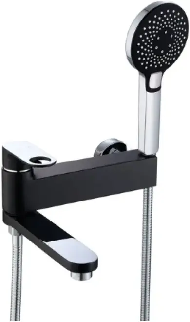Vieir V043532 смеситель для душа черный/хром излив 221 мм (V043532-C)