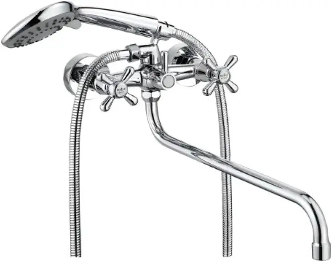 Vieir V120141 смеситель для ванны хром излив 400 мм (V120141)