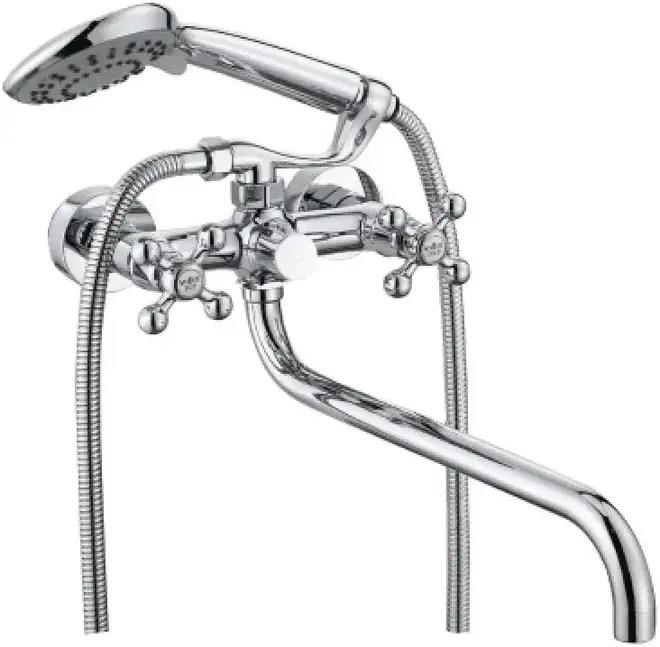 Vieir V140143 смеситель для ванны хром излив 360 мм (V140143)