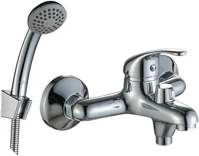 Rossinka Silvermix A35 смеситель для ванны хром излив 145 мм (A35-30)
