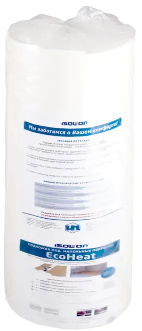 Изолон Ecoheat подложка под напольные покрытия (1*8 м/3 мм)