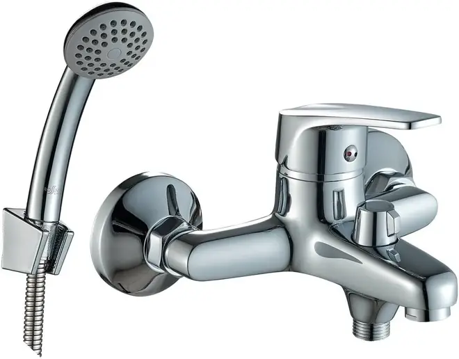 Rossinka Silvermix D40 смеситель для ванны хром излив 154 мм (D40-30)