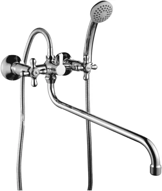 Rossinka Silvermix H02 смеситель для ванны хром излив 350 мм (H02-84)