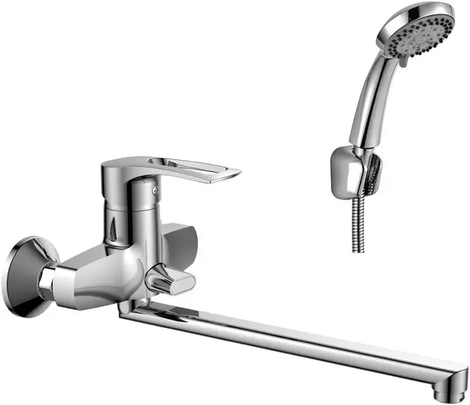 Rossinka Silvermix T40 смеситель для ванны хром излив 350 мм (T40-32)
