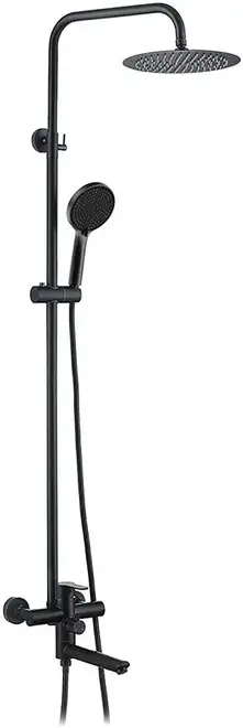 Frap F24801 система душевая черная (F24801-6)