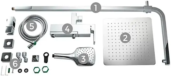 Gappo G2418 система душевая (G2418-1)