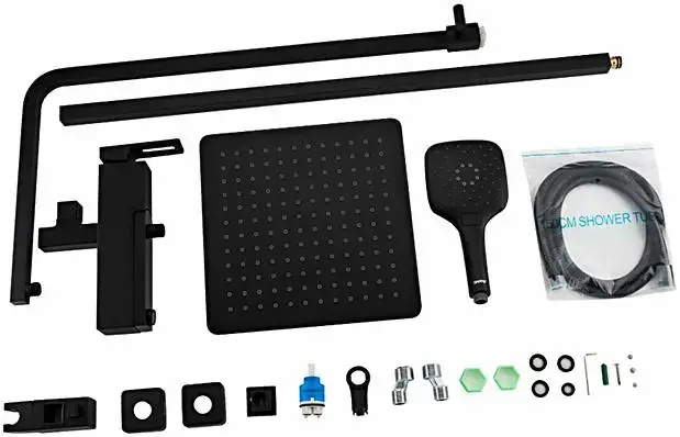 Gappo G2417 система душевая черная (G2417-6)