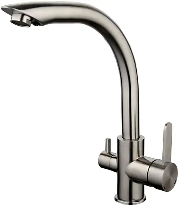 Gappo G4399 смеситель для кухни с подключением к фильтру сатин (G4399)
