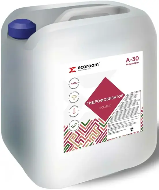 Ecoroom Ecosilk A-30 гидрофобизатор-концентрат (10 кг) белый