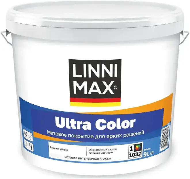 Alpina Linnimax Ultra Color краска интерьерная матовая (900 мл) белая
