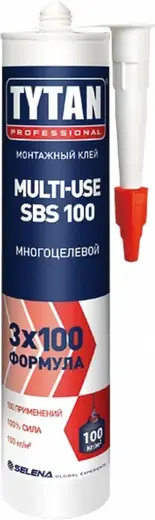 Титан Professional Multi-Use SBS 100 монтажный клей многоцелевой для внутренних и наружных работ (290 мл)