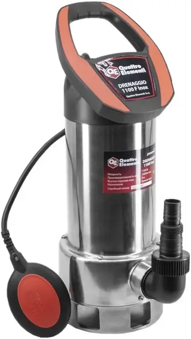 Quattro Elementi Drenaggio 1100 F Inox насос дренажный №770-742