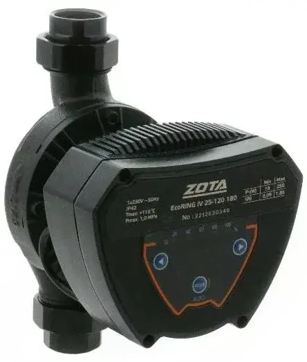 Zota Ecoring IV 25-120 180 насос циркуляционный для отопления с гайками