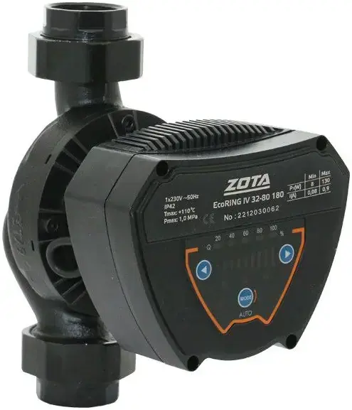 Zota Ecoring IV 32-80 180 насос циркуляционный для отопления с гайками