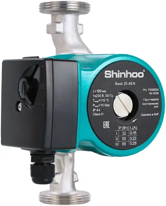 Shinhoo Basic 25-4S N насос циркуляционный НС-1629700