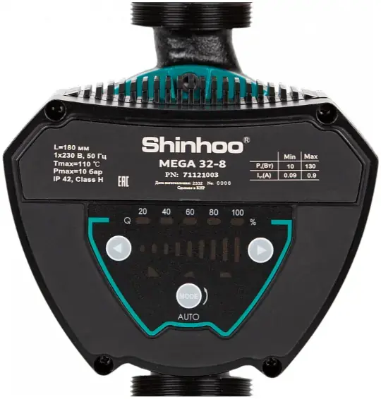 Shinhoo Mega 32-8 насос циркуляционный