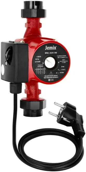 Jemix ЦН-Смарт-25/4-180 насос циркуляционный с кабелем