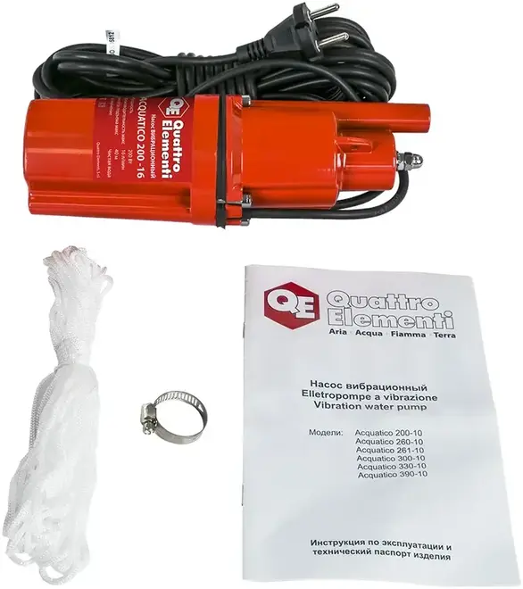 Quattro Elementi Acquatico 200-16 насос вибрационный (кабель 16 м) №919-051