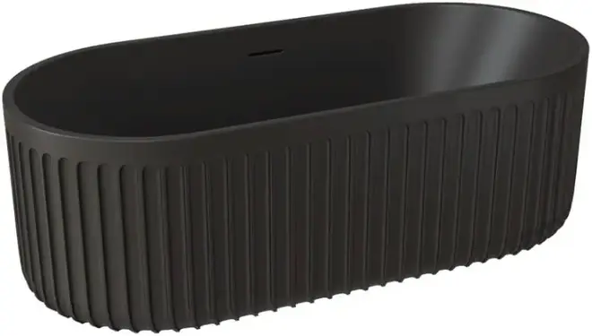 Abber Stuttgart AM9925 ванна из искусственного камня (черная матовая универсальная) AM9925B