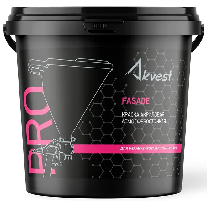 Аквест Pro Fasade краска акриловая атмосферостойкая (7 кг) белая