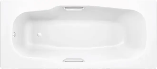 BLB Atlantica B80A ванна стальная с отверстиями для ручек (белая универсальная) B80AS2001 Handles