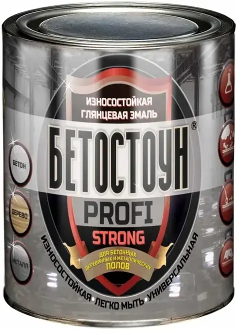 Красковия Бетостоун Profi Strong эмаль для бетонных, деревянных и металлических полов (700 г) серая RAL 7040