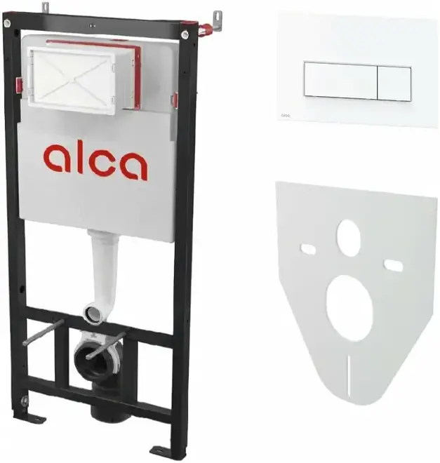 Alcaplast AM101 модуль для подвесного унитаза 4 в 1 с шумоизоляцией белая (AM101/1120-4:1RUM570-0001)