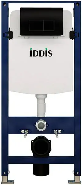 Iddis Optima Home комплект 2 в 1 инсталляция и клавиша смыва черная (OPH00MBi32K)