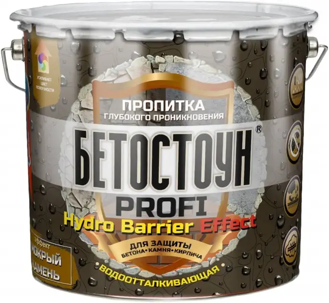 Красковия Бетостоун Profi Hydro Barrier Effect пропитка водоотталкивающая с эффектом мокрый камень (2 кг) бесцветная