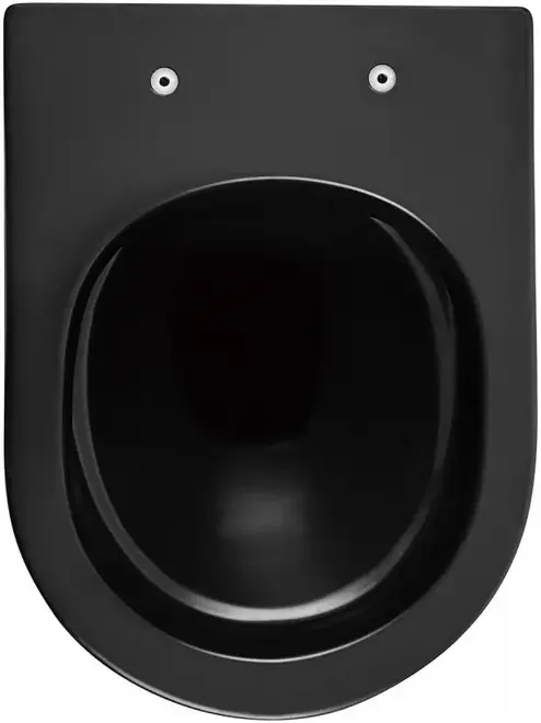 Abber Bequem AC1102 унитаз подвесной безободковый черный матовый смыв каскадный AC1102MB