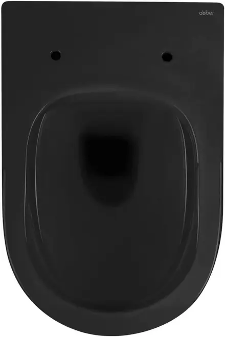 Abber Bequem AC1103 унитаз подвесной безободковый черный матовый смыв каскадный AC1103MB