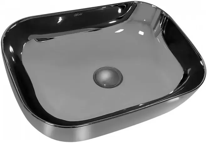 Abber Rechteck AC2200 раковина накладная (серебро) AC2200GS