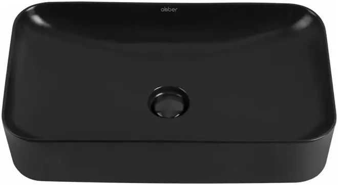 Abber Rechteck AC2204 раковина накладная (черная матовая) AC2204MB
