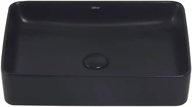 Abber Rechteck AC2207 раковина накладная (черная матовая) AC2207MB