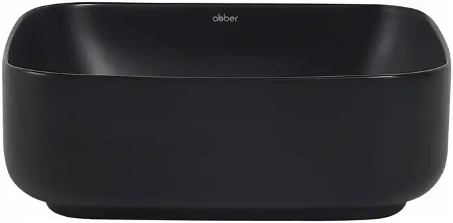 Abber Rechteck AC2211 раковина накладная (черная матовая) AC2211MB