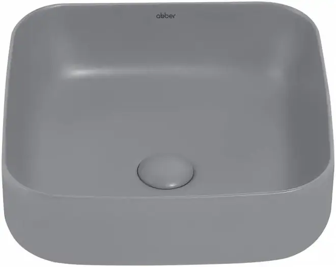 Abber Rechteck AC2211 раковина накладная (серая матовая) AC2211MG