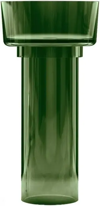 Abber Kristall AT2702 раковина отдельностоящая прозрачная (зеленая) AT2702Emerald