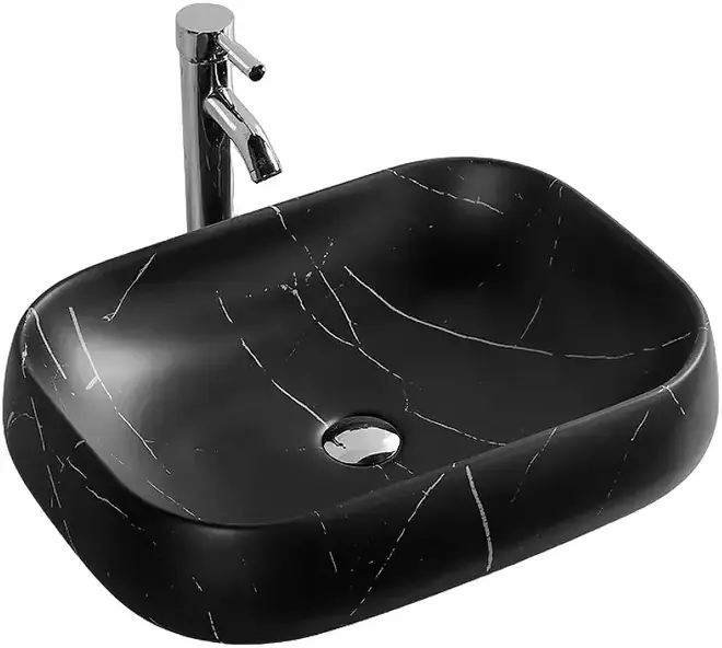 Cerutti SPA CR0086 раковина накладная (565 мм мрамор черный матовый) CR0086 MMB1