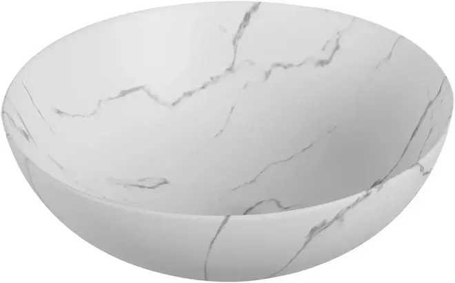 Cerutti SPA CR3301 раковина накладная (400 мм мрамор белый матовый) CR3301 MWM2