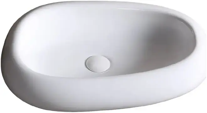 Cerutti SPA CR7041 раковина накладная (600 мм белая) CR7041B